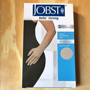 Bella Strong Medical Compression Glove - Tan 15-20 mmHg 7520046 NEW